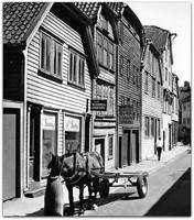 Nedre Holmegate 1954. Foto: Ukjent.